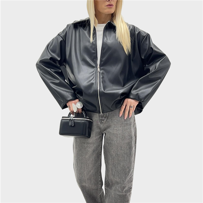 giubbotto simil pelle bomber